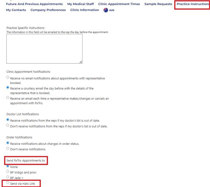 Halo integrations in Rxtro